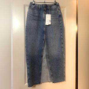 BNWT Zara denim maxi skirt